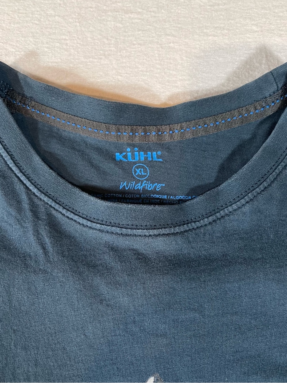 Kuhl Men's Navy Graphic Logo Tee 100% Organic Cotton - Picture 7 of 11